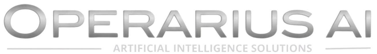 Logo Operarius AI em escala de cinza